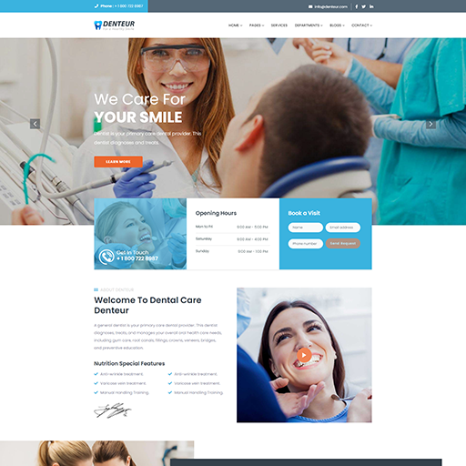 响应式牙科医疗网站HTML